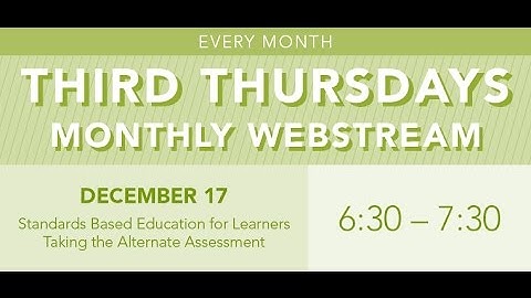 Alternate Assessment and Standards Based Instruction