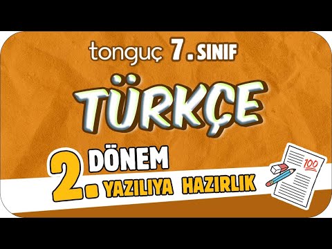7.Sınıf Türkçe 2.Dönem 2.Yazılıya Hazırlık 📑 #2024