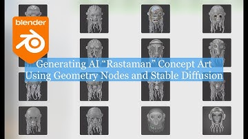 LIVENODING : Generating Blenderian "Rastaman" Using Geometry Nodes and Stable Diffusion