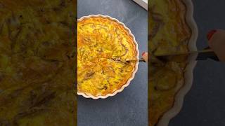 Carmelized Onion Quiche! Subscribe now👆#FarmToTable