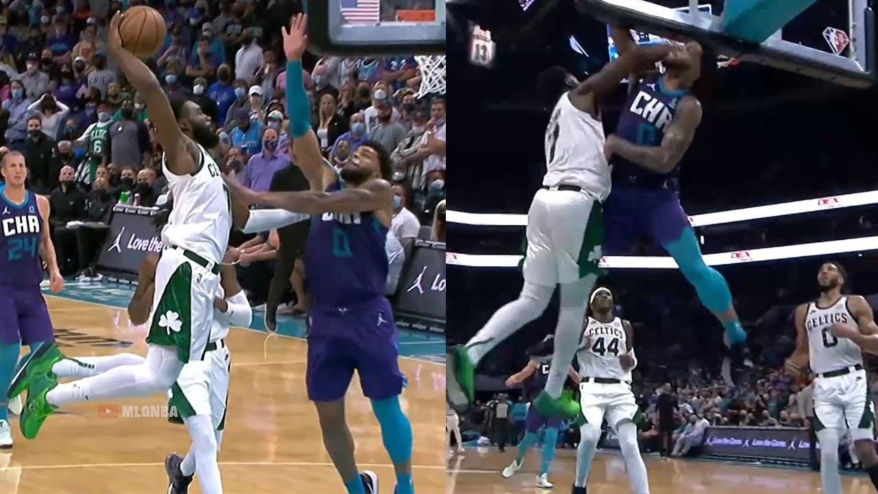 Jaylen Brown gave Miles Bridges a taste of his own medicine 😲