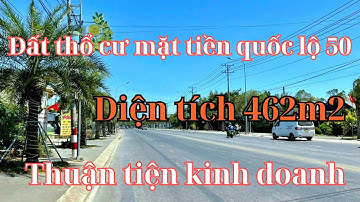 Đất Cần Giuộc. Diện tích 462m2 thổ cư mặt tiền đường tuyến tránh quốc lộ 50 giá tốt, SHR