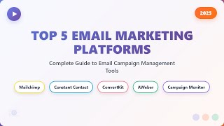 Top 5 Email Marketing Platforms for Beginners in 2025! 🚀