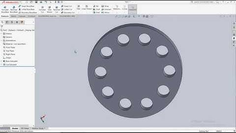 Circular Pattern |SolidWorks-Tutorial#12|