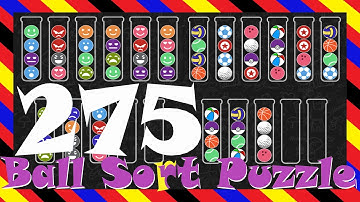 Ball Sort Puzzle 🎯 Level 275 😂No Extra Tubes😂Game Walkthrough😘