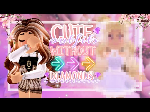 How to make CUTE outfits WITHOUT tons of DIAMONDS + ACCESSORY! //Roblox Royale High OUTFITS and TIPS