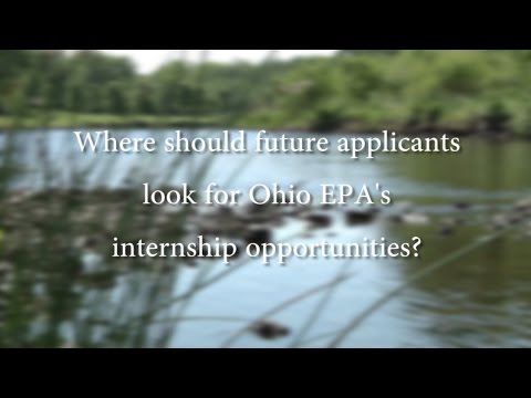 Ohio EPA's summer interns give their advice for future applicants