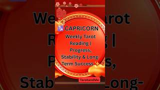 ♑ CAPRICORN— WEEKLY TAROT READING  Progress, Stability &amp; Long Term Success