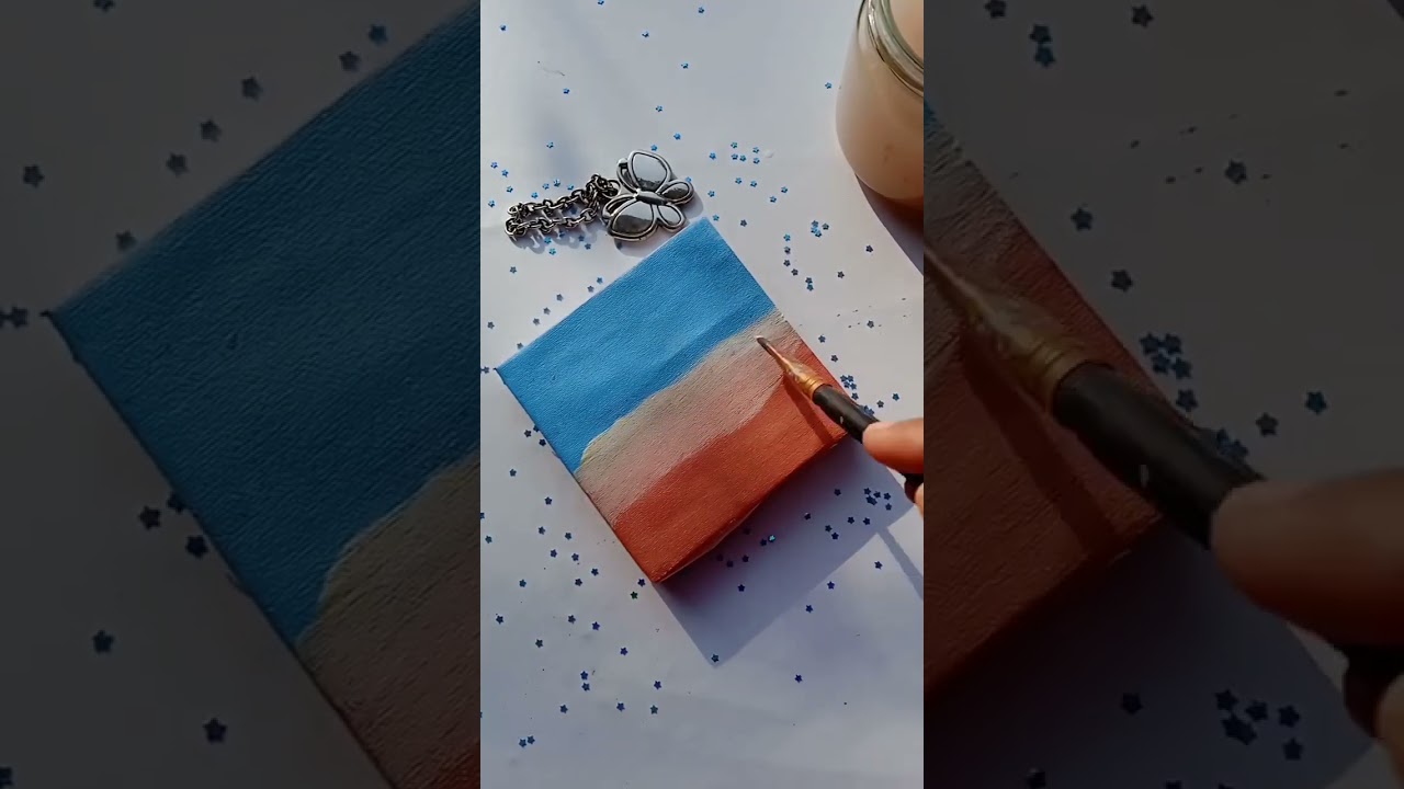 Coconut Tree X Sunset painting 🌇 