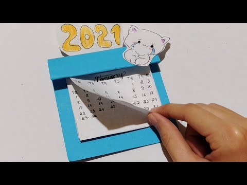 Video Cách làm lịch treo tường 2021 đơn giản / Nguyên ngọt-Y... - youtube