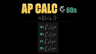 2024 AP Calc AB Question 27 - Riemann Sum to Definite Integral
