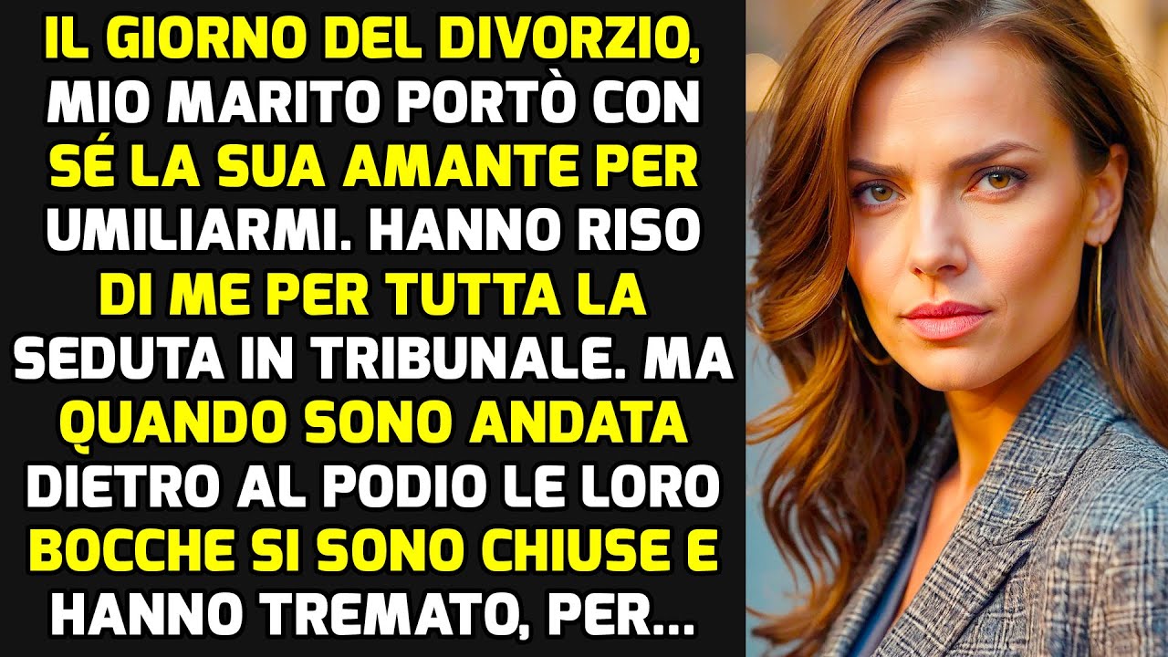 Il Giorno Del Divorzio, Mio Marito Ha Portato Con Sé La Sua Amante Per Umiliarmi. Ma Io STORIE VITA