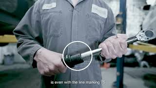 How to set torque to 78 ft-lb on Precisebuilt 15-150 ft-lb Pro Torque Wrench
