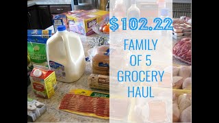 Family of Five Grocery Haul 2.21.19 - $100 Weekly Grocery Budget - Grocery Shopping