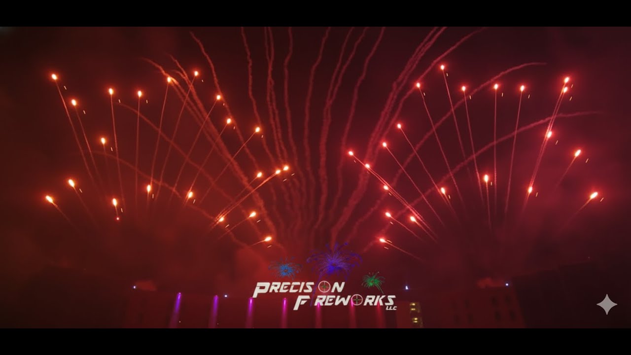 Precision Fireworks - 2025 NYE Fireworks Display - Designed by Shaun Hauter