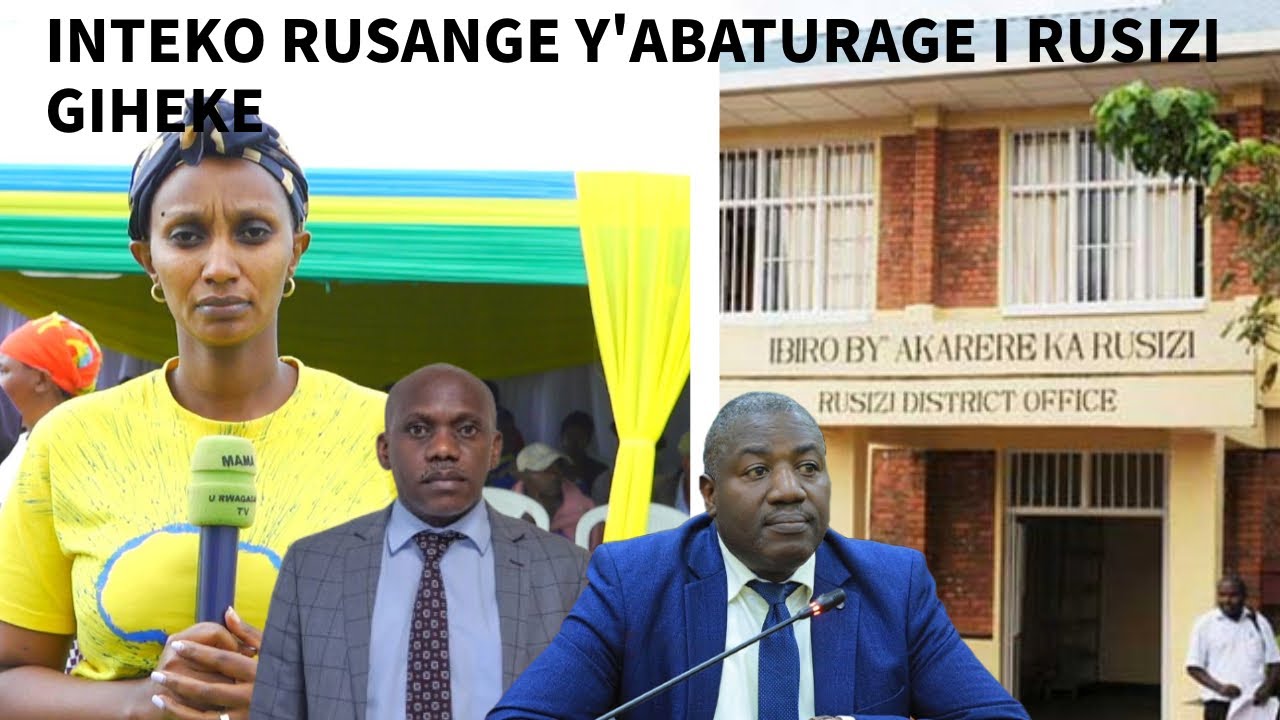 🔴LIVE: INTEKO RUSANGE Y'ABATURAGE N'ABAYOBOZI MU KARERE RUSIZI