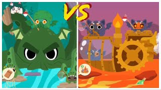 The Octopussy Sea Crew VS The Steamboat Bats Crew - ULTIMATE Sailor Cats Battle!!!