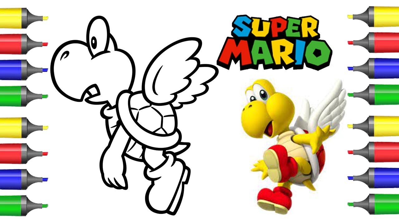 How to Color Super Mario Koopa Paratroopa/ Music [NCS] / - YouTube