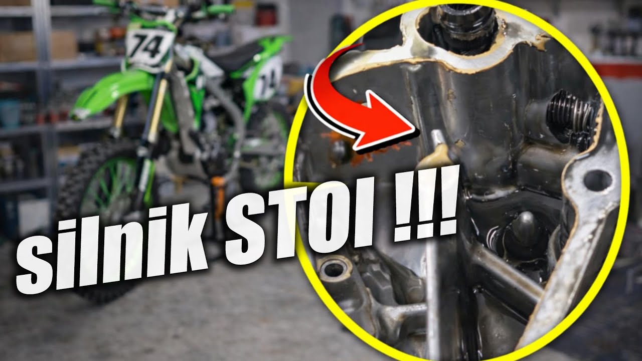 Kawasaki KXF 450 z zablokowanym silnikiem... 😱 CO BYŁO PROBLEMEM ?