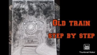 How to draw steam train//how to draw train //train drawing easy 🔥