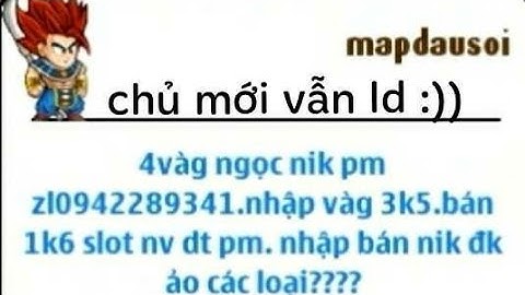 [Ngọc rồng online] ☆zong1sao☆ trẻ trâu mapdausoi chủ mới hay cũ có ld hay ko?