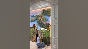 “This Chinese Artist Turns Walls Into 3D Masterpieces 🤯✨ |(@artworkunity )