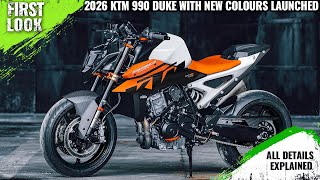 2026 Ktm 990 Duke With New Colours Launched In Europe - Explained All Spec, Features And More