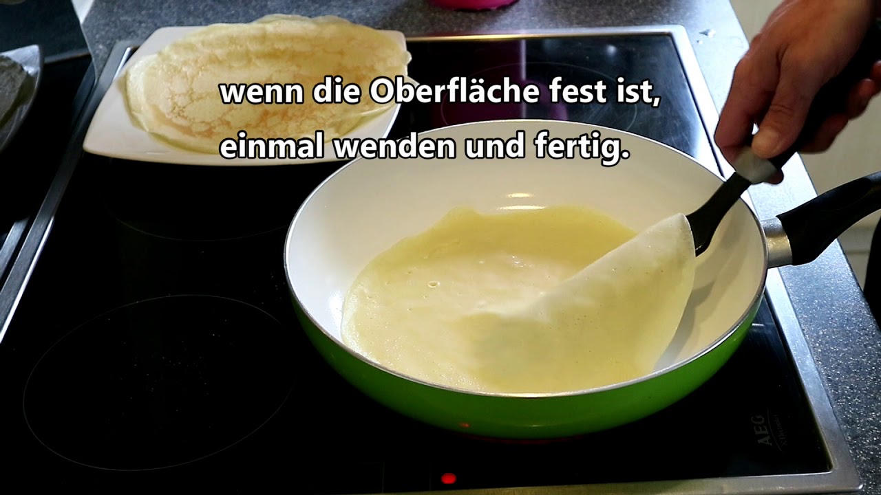 Einfache Palatschinken (Pfannkuchen) - YouTube