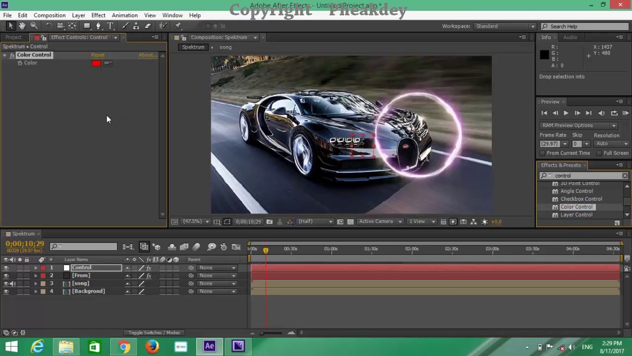 How to make Audio Spektrum on after effects CS6 2017 (Speak Khmer)