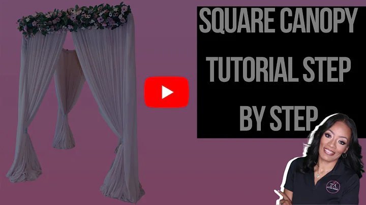 Square Canopy Tutorial Step by Step | Wedding Canopy