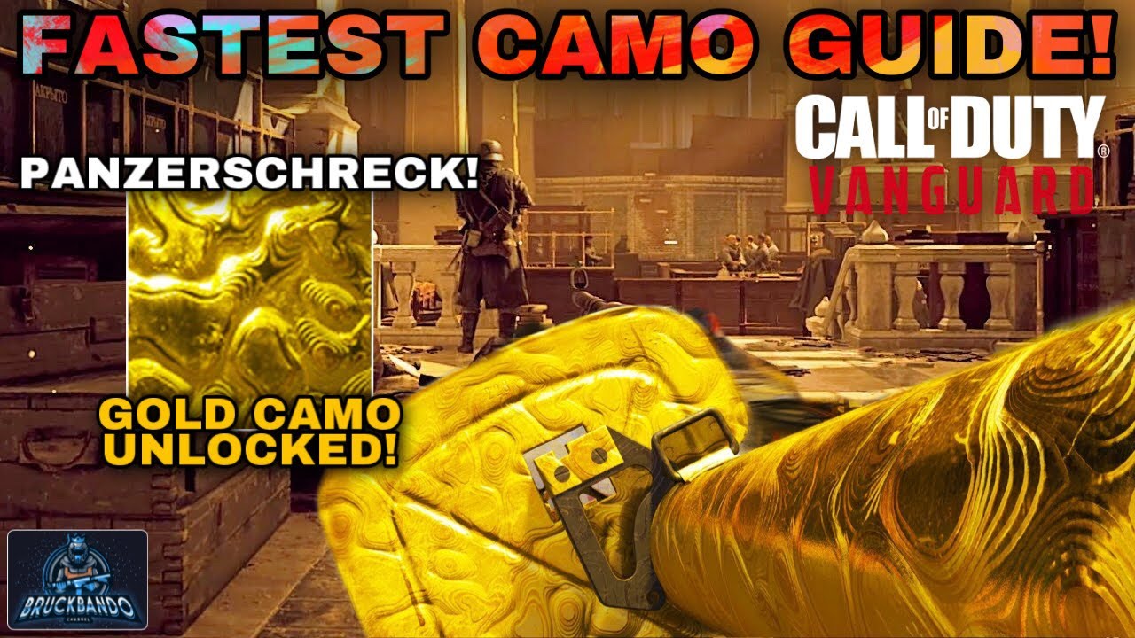 How To Get “GOLD PANZERSCHRECK” FAST in Vanguard 💯 NEVER MISS A UAV! (Gold Camo Guide)