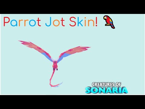 how-to-make-parrot-jot-skin-creatures-of-sonaria-youtube