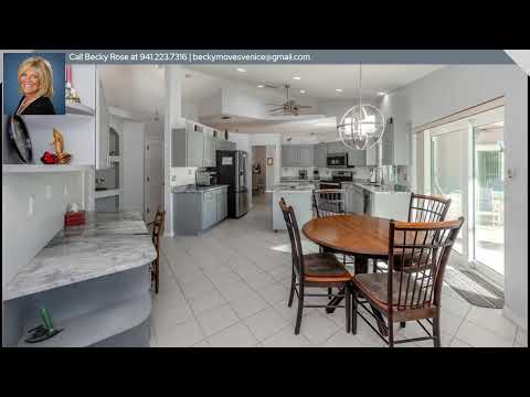 498 Lake Of The Woods Drive, Venice, FL home video tour