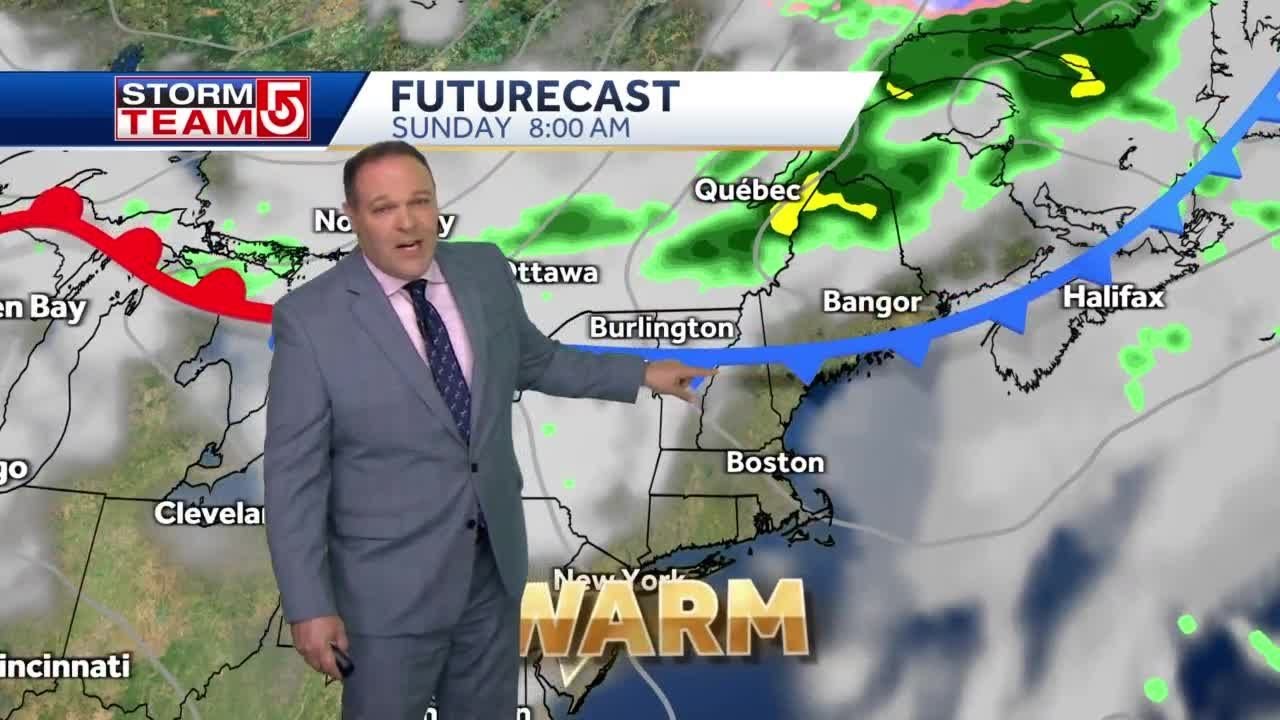 Video: Oncoming cold front will create chance for spot showers ...