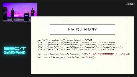 SEC-T 0x0E: Christoffer Jerkeby & Anton Linné - JavaScript Prototype Poisoning