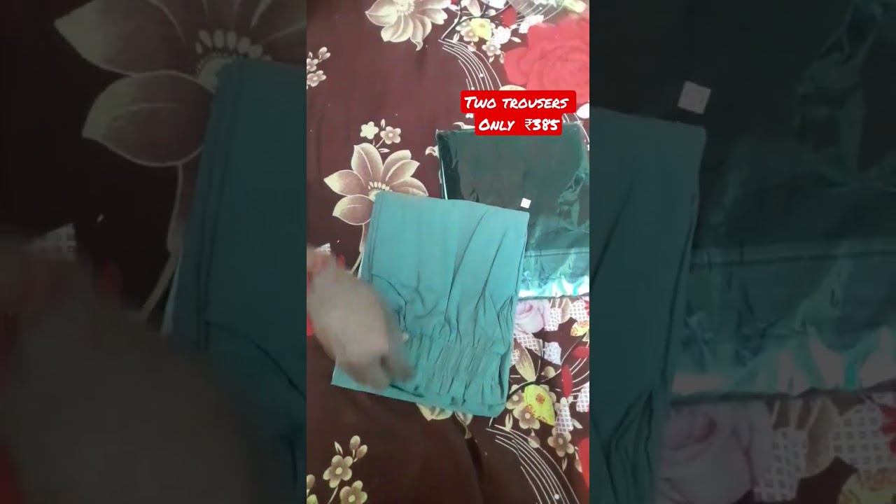 Girls two trousers 👖just ₹385 purchased by meesho || Girls trousers || Girls pent #trauser #shorts