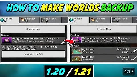 How To Make World Backup In MCPE🔥How To Load Minecraft Backup | Minecraft World Backup 2025