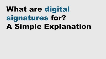 What are Digital Signatures? A short and simple explanation