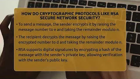 How Do Cryptographic Protocols Like RSA Secure Network Security? - Talking Tech Trends