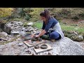 PRIMITIVE POTTERY Making with NATURAL CLAY | Without A Kiln - Pit Fire - 6 DAYS Bushcraft Adventure