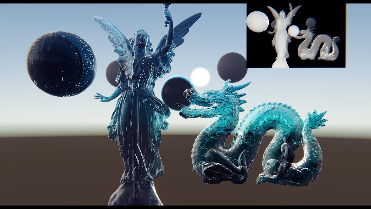 InfiniGLASS URP - Density based refractions and Subsurface scattering, video preview 3