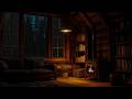 Deep Sleep in 5 Minutes 😴 Rain Falling Outside a Cozy Forest Cabin 🌧️ Fireplace Ambience