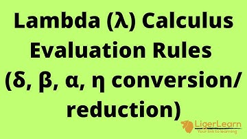 Lambda (λ) calculus evaluation rules (δ, β, α, η conversion/reduction)