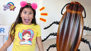  Maria Clara e JP e a Barata Gigante - Vídeos engraçados Maria Clara e JP 
