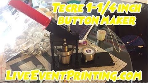Our new Tecre 1-1/4" button maker Unboxing