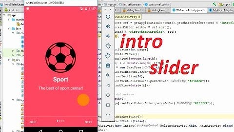 Android tutorial: How To Add Intro Slider For Android Application