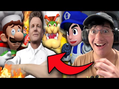 COMPETING FOR GORDONS APPROVAL!! || SMG4: Cooking With Bowser: The Last Roast ft. Luigi REACTION