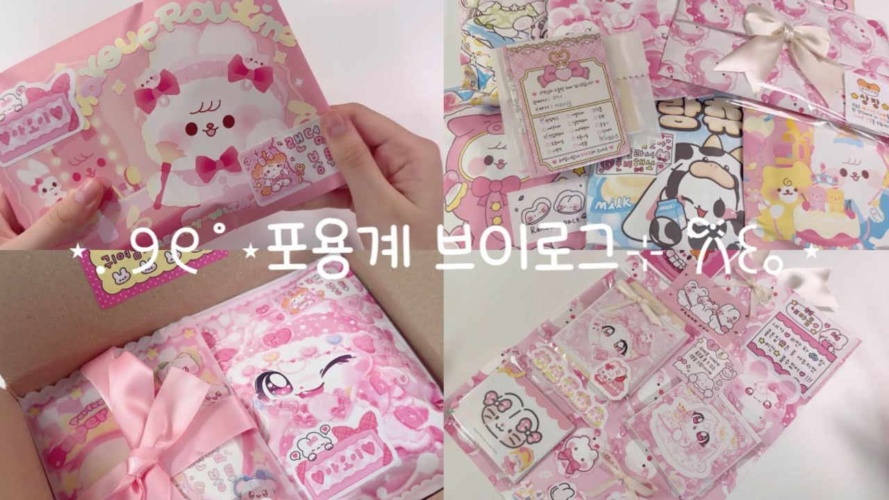 ⋆. ୨୧˚⋆포용계 브이로그⊹ ࣪𐙚꒰｡⋆ | 포용 | 포용계 | 브이로그 | 서포터즈 | 하니님 | 포장 | 선물 |