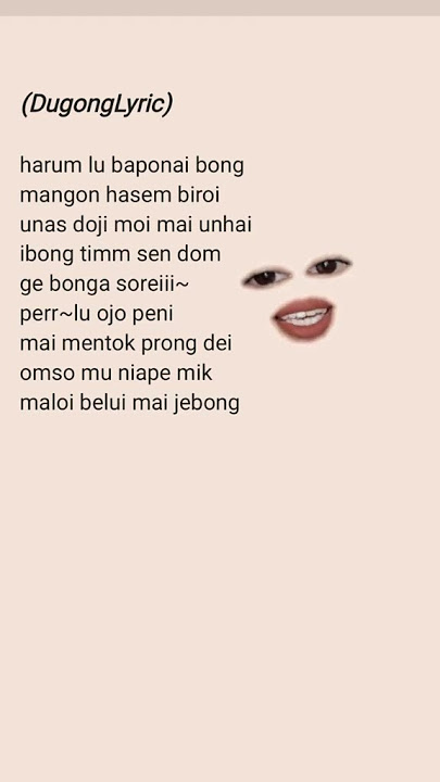 lirik lagu kamboja(dugong)