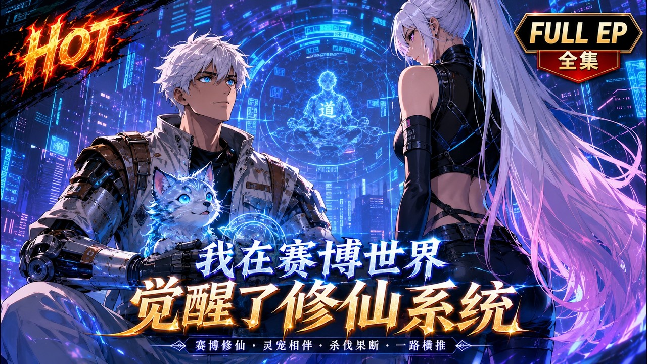 📢一口气看完⚡Multisub《我在赛博世界觉醒了修仙系统》别人开机甲作战